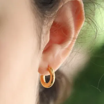 18K Gold-Filled Open Stud Earrings