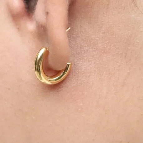 18K Gold-Filled Open Stud Earrings