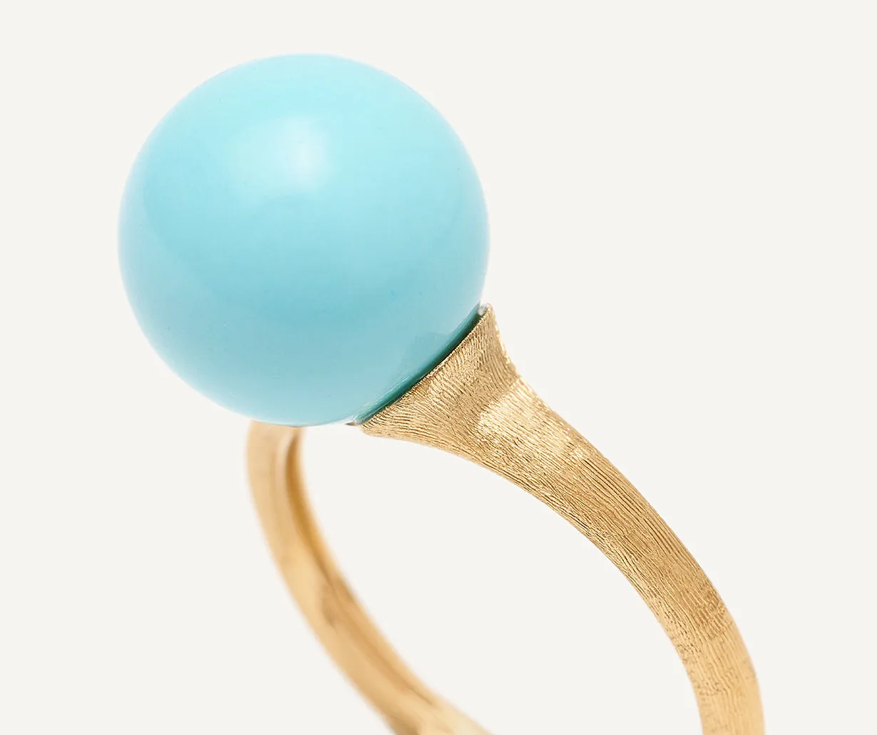 18K Yellow Gold Turquoise Ring