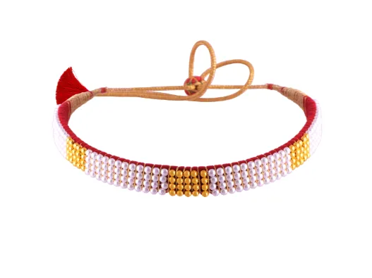 22k Gleaming Pearl & Gold Tushi Choker