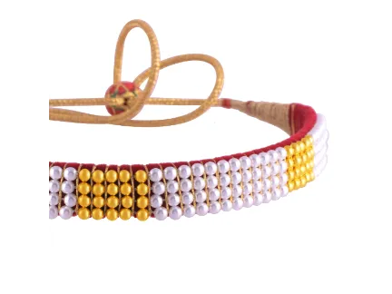 22k Gleaming Pearl & Gold Tushi Choker