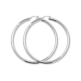 Acotis Silver Hoop Earrings Sterling G5968
