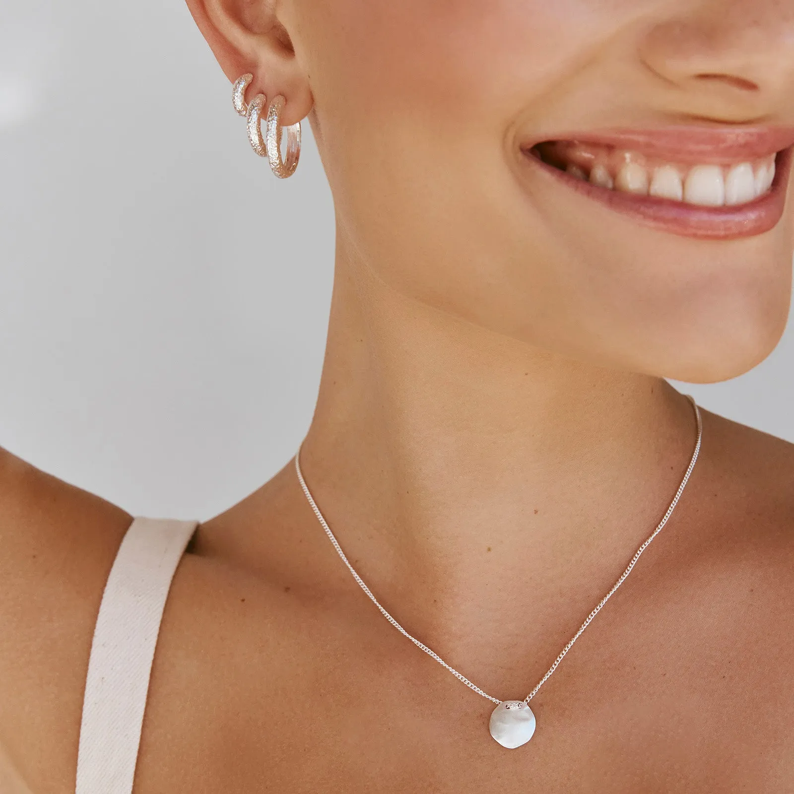 ANTIQUE SILVER MAXI HOOPS