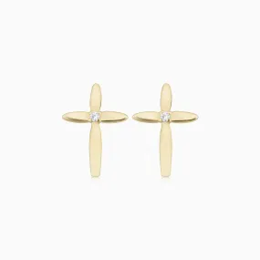 Cross My Heart Studs