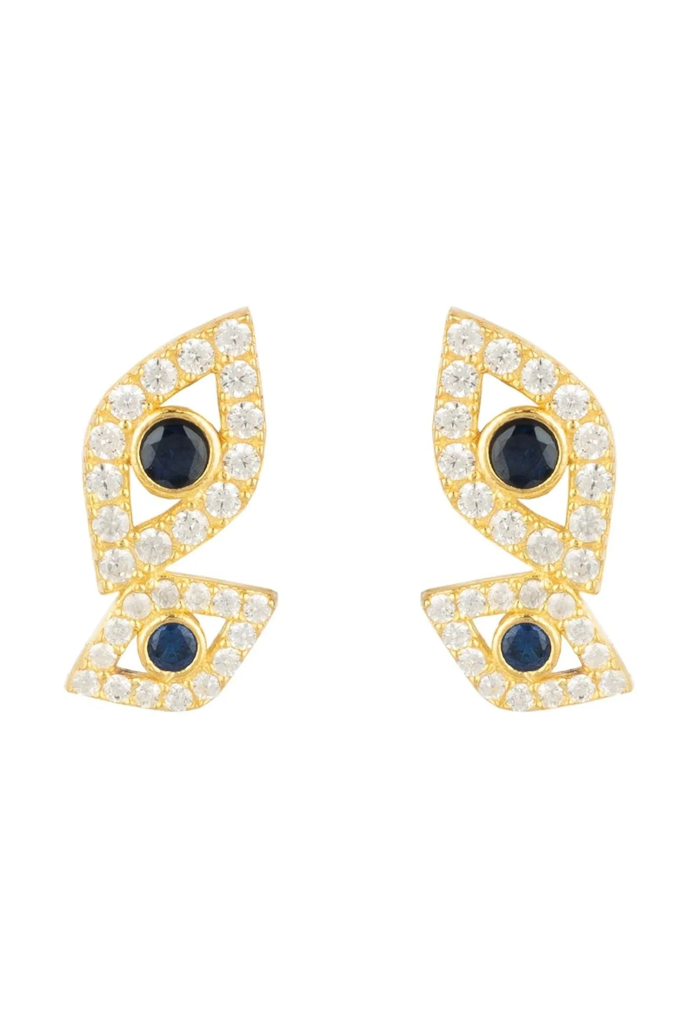 Eye Earrings Gold