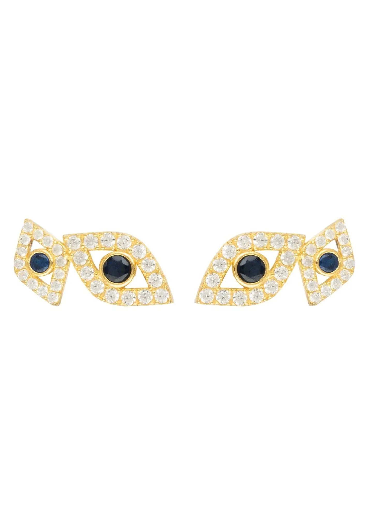 Eye Earrings Gold