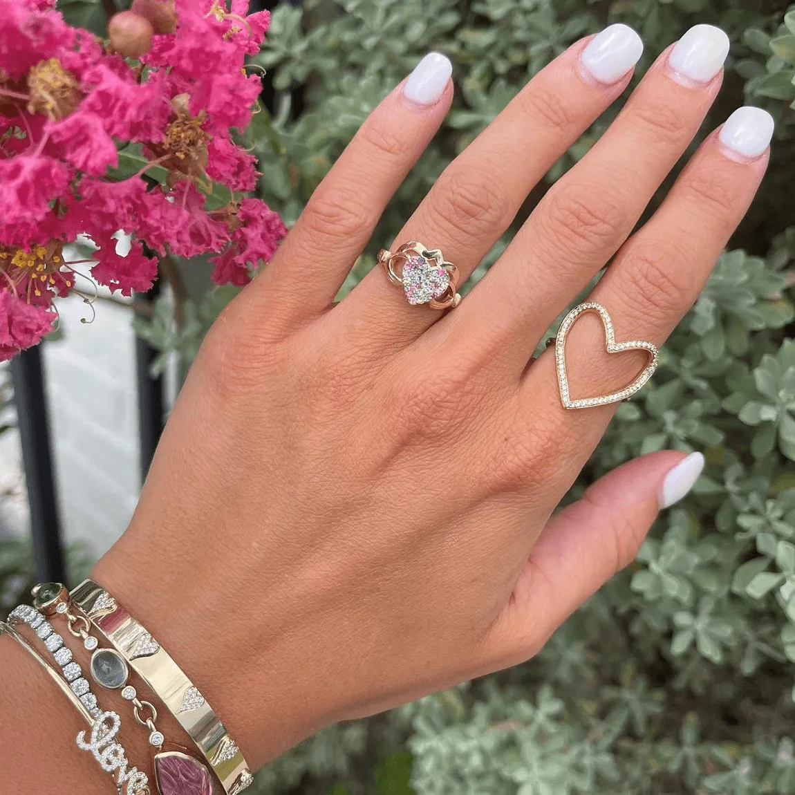 Gemstone Claddagh Ring