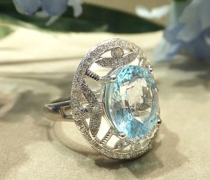 Gemstone <a style="font-size:1em;"href="https://thebutlercollection.com/products/blue-topaz-ring">Blue Topaz Ring</a> in Sterling Silver