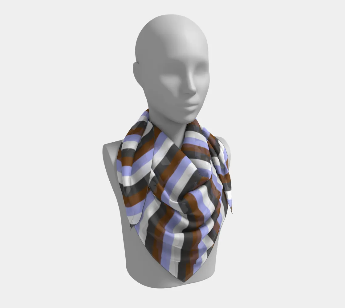Gender Apathetic Striped  Square Scarf