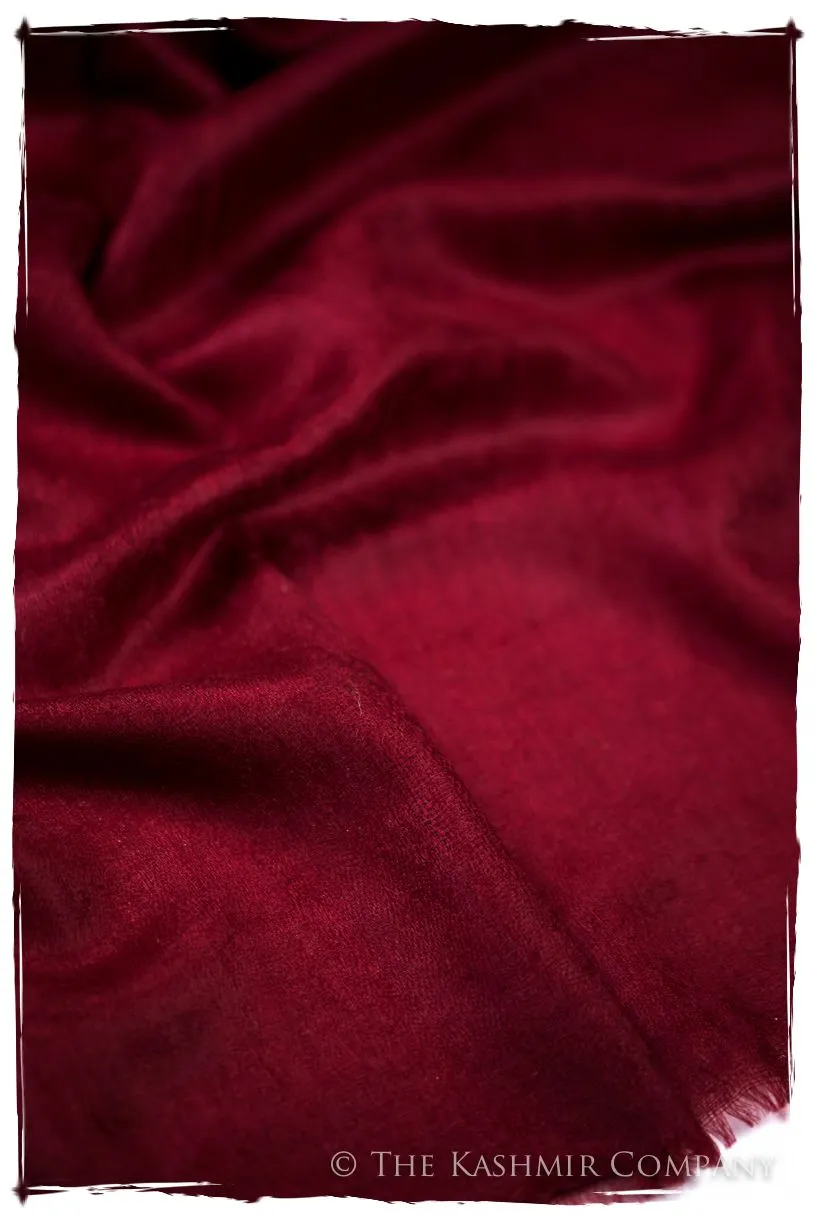 Jacquard Paisley Garnet Cashmere Scarf