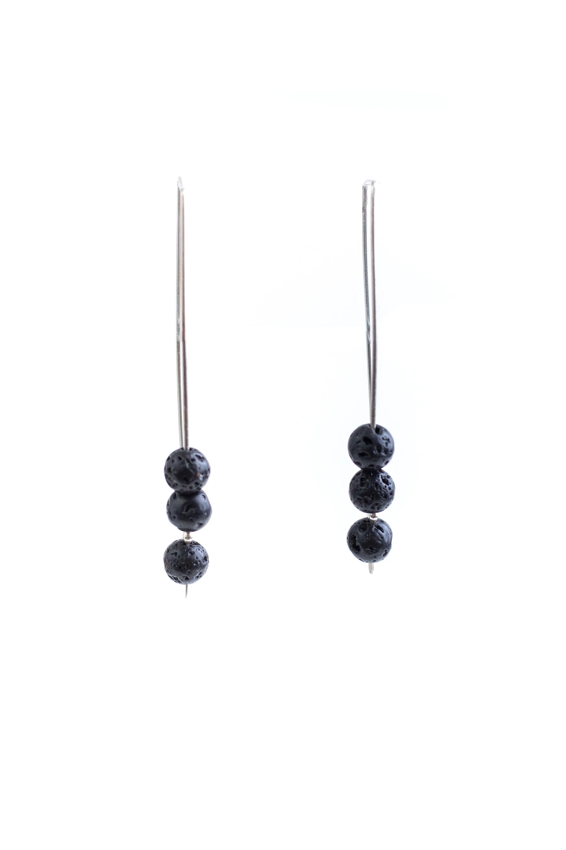 Lava Stone Stud Earrings