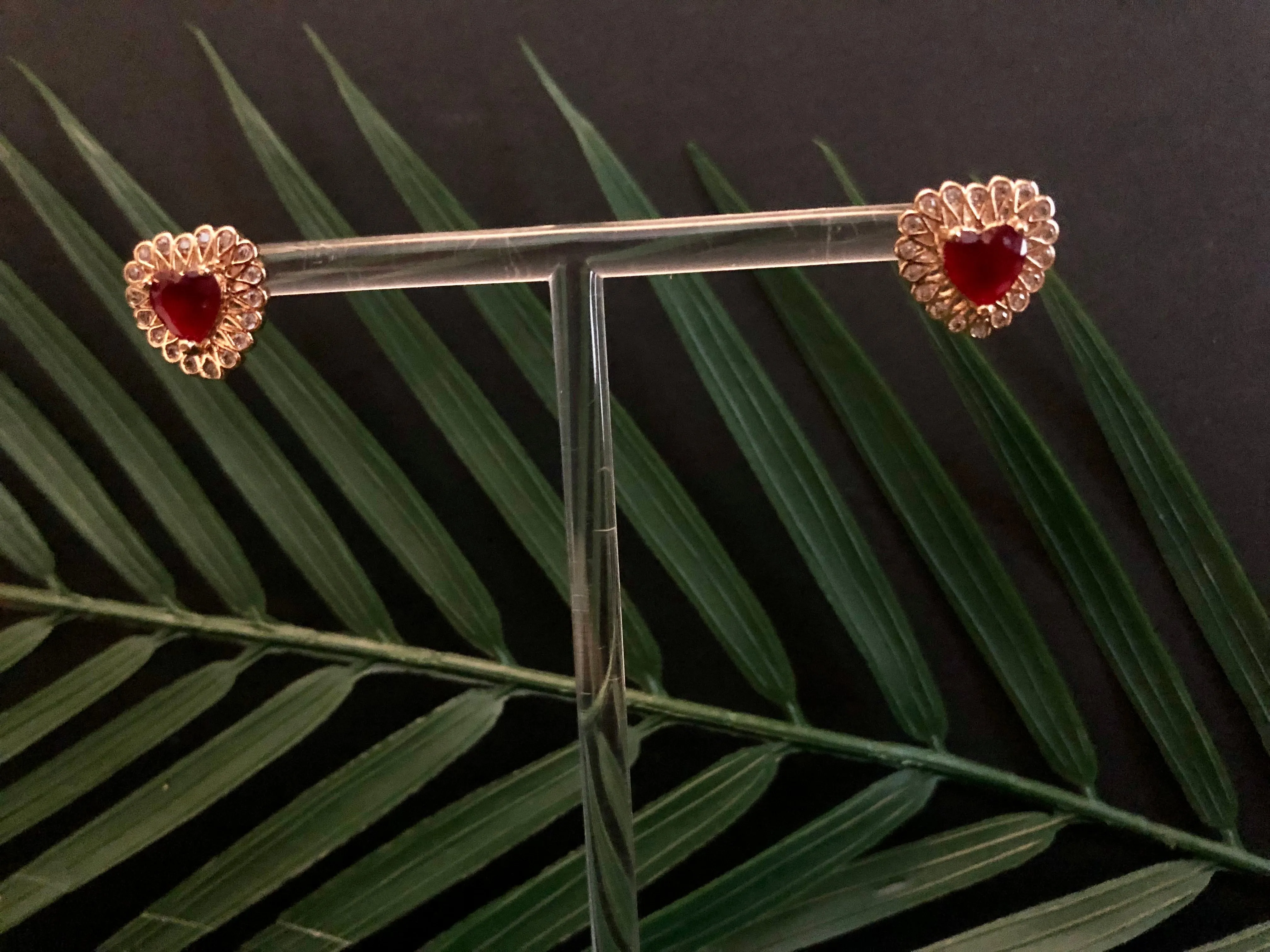 Luana Red Stone Earrings