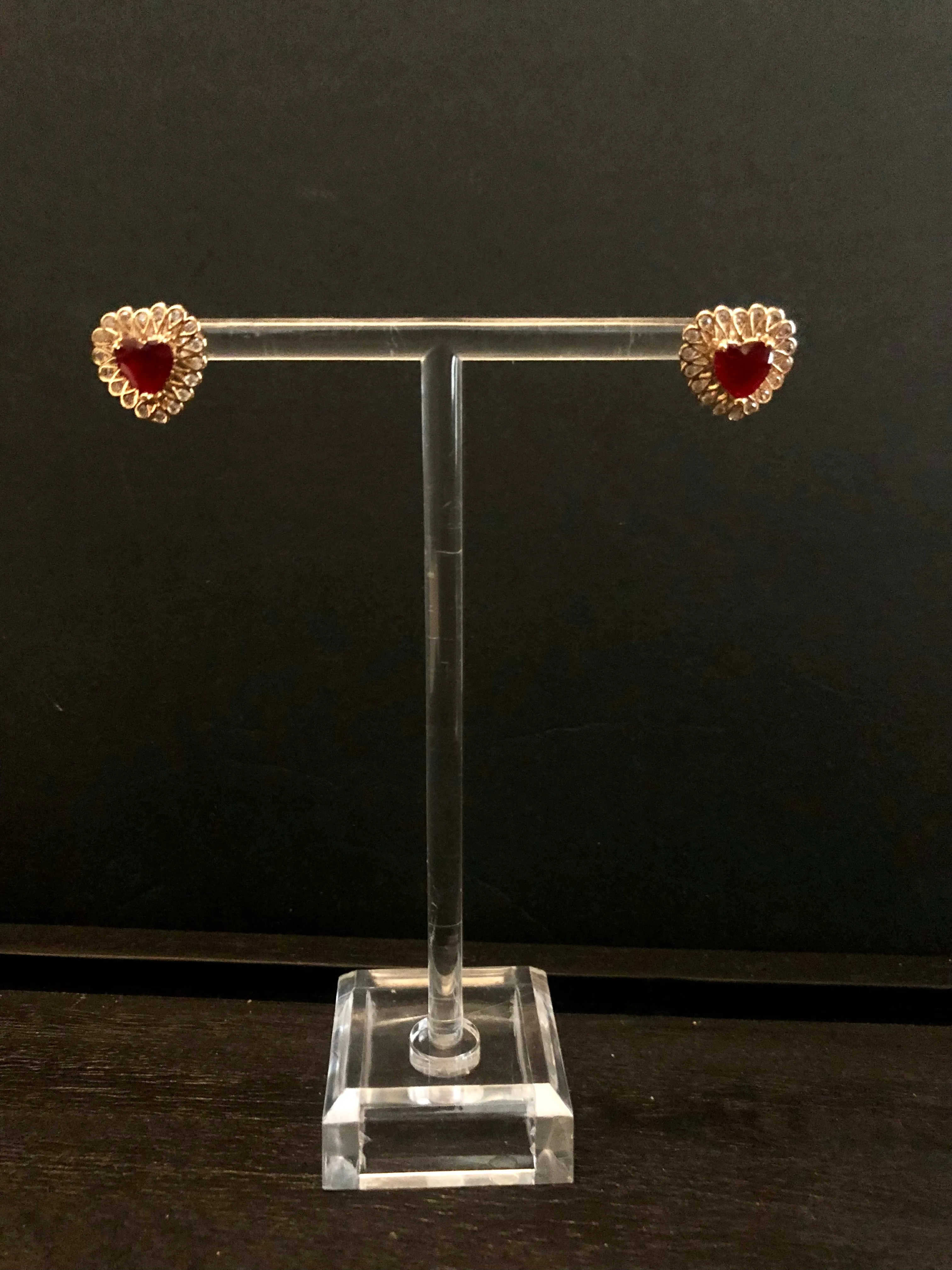 Luana Red Stone Earrings