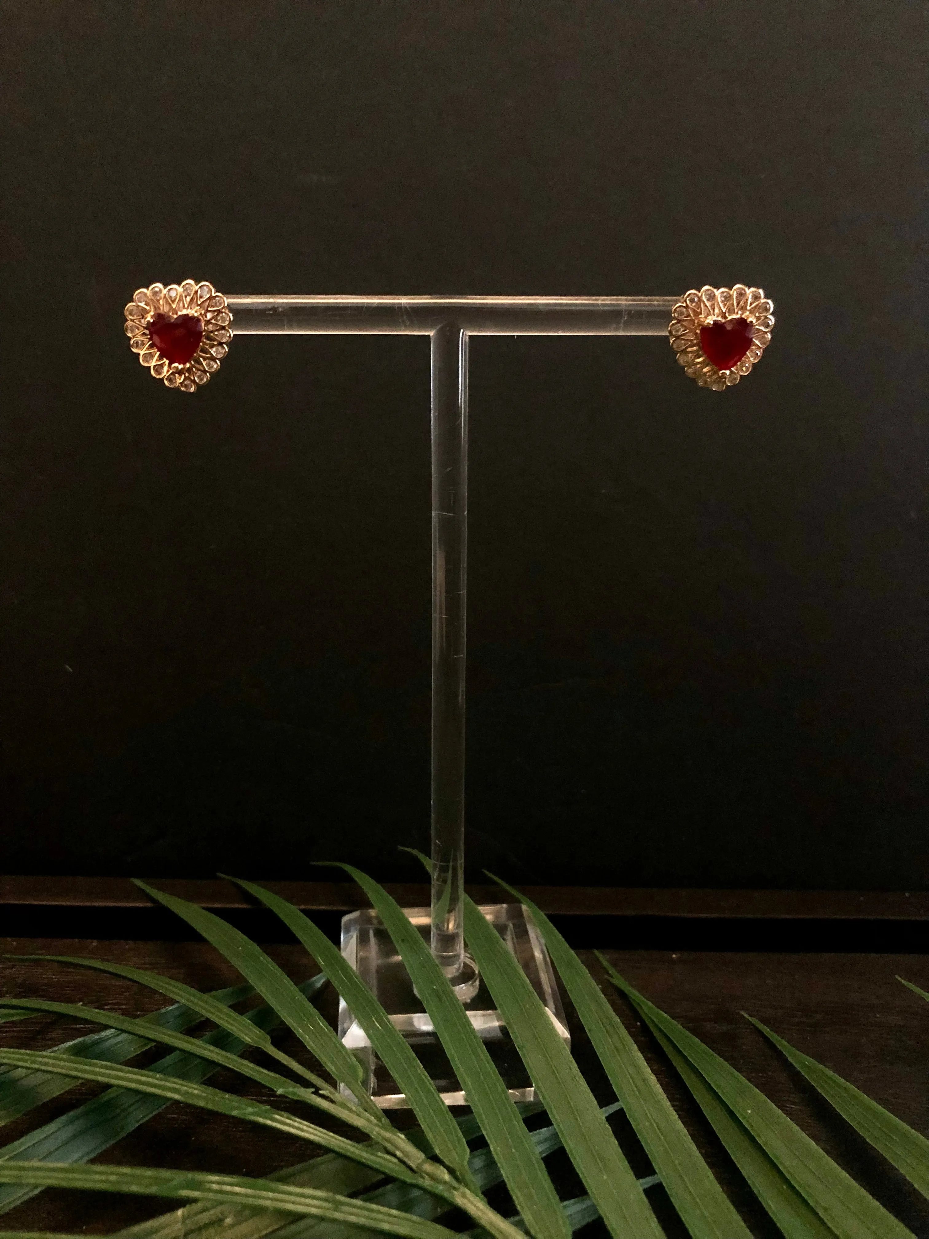 Luana Red Stone Earrings