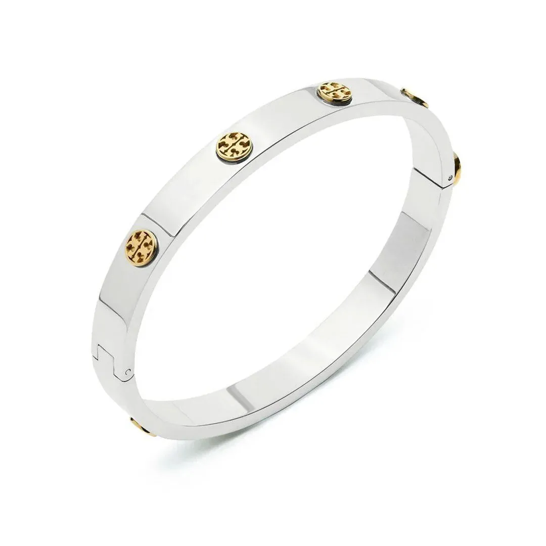Miller Stud Hinge Silver Bracelet
