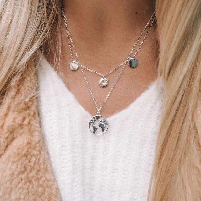 Multi-layer Choker Chain Necklaces