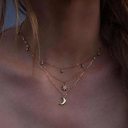 Multi-layer Choker Chain Necklaces
