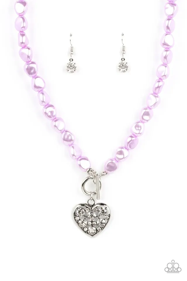 Paparazzi Necklace ~ Color Me Smitten - Purple