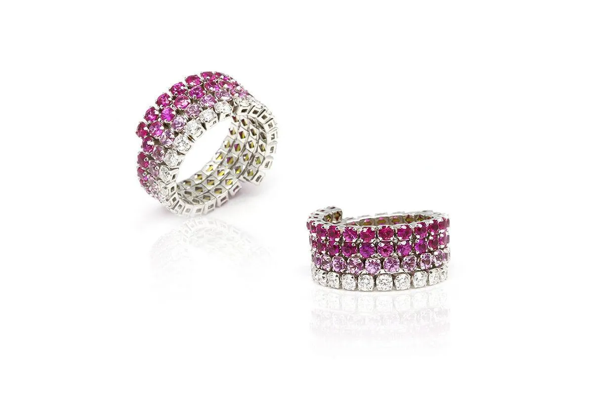 Passion Diamond & Sapphire Wrap Ring