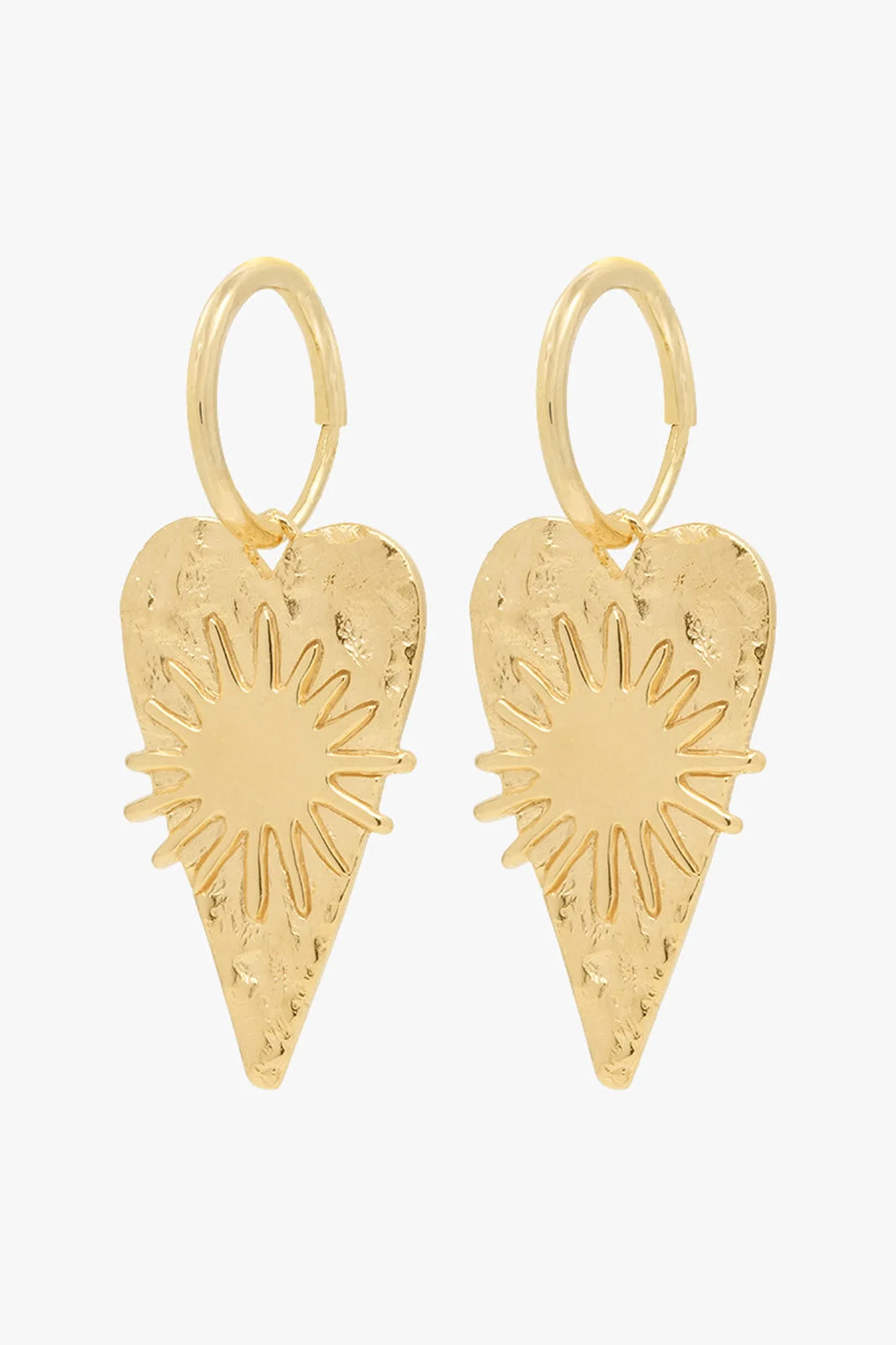 Serenity hoop earring gold plated