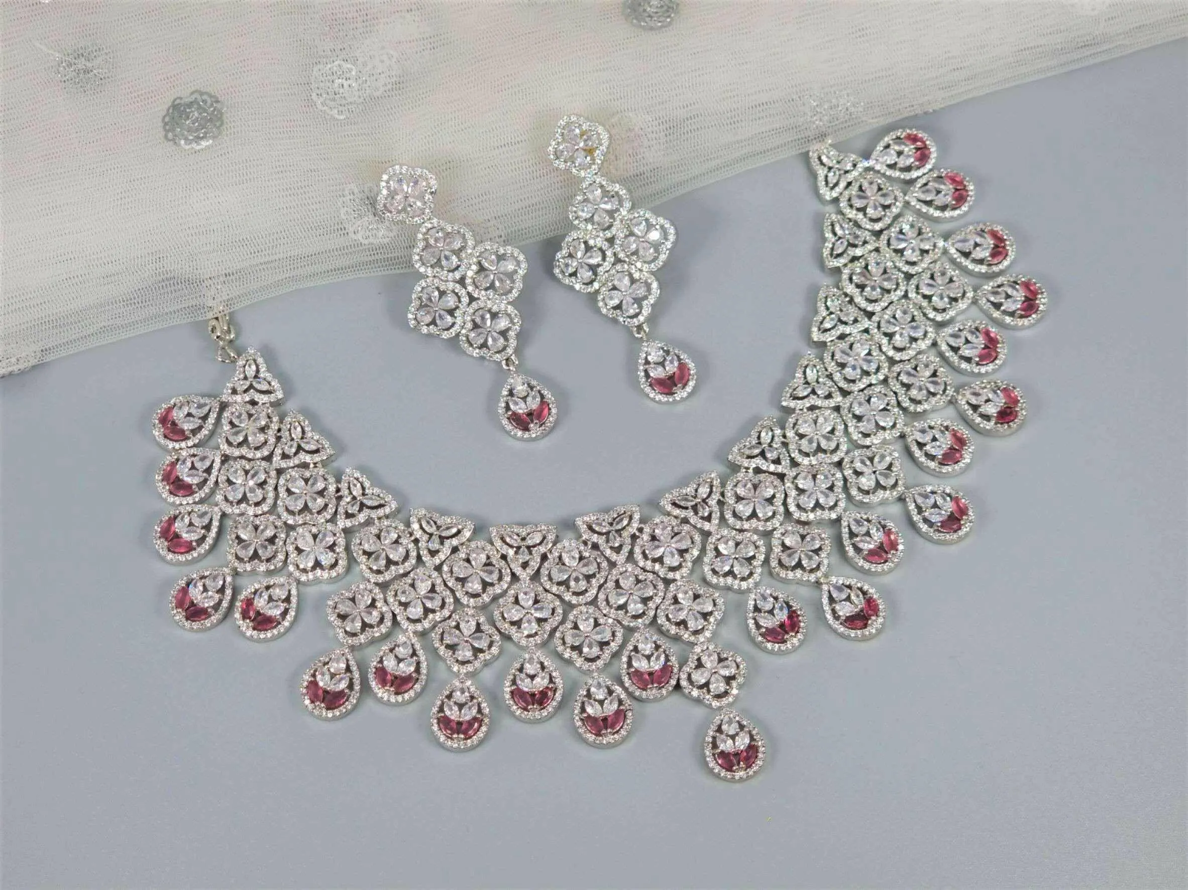Simone Silver Necklace Set
