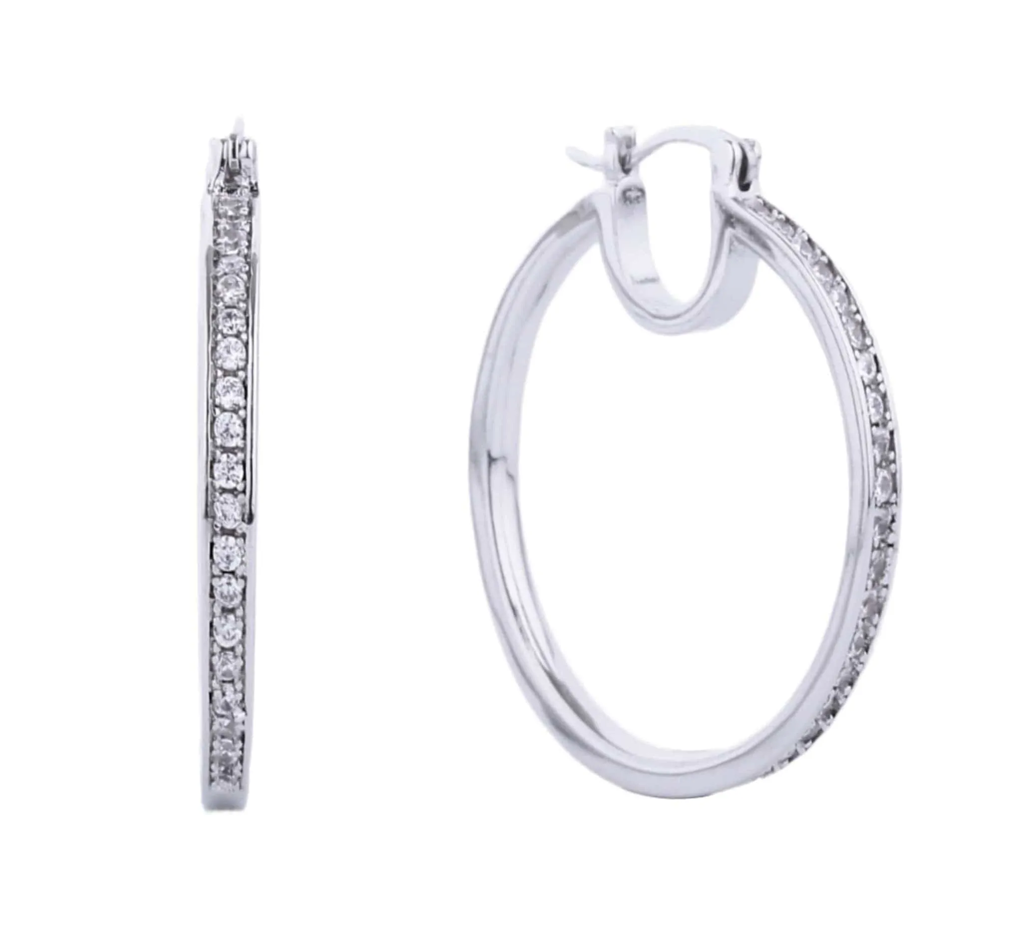 SJE310513 14K Glam Rhinestone Dipped Earrings