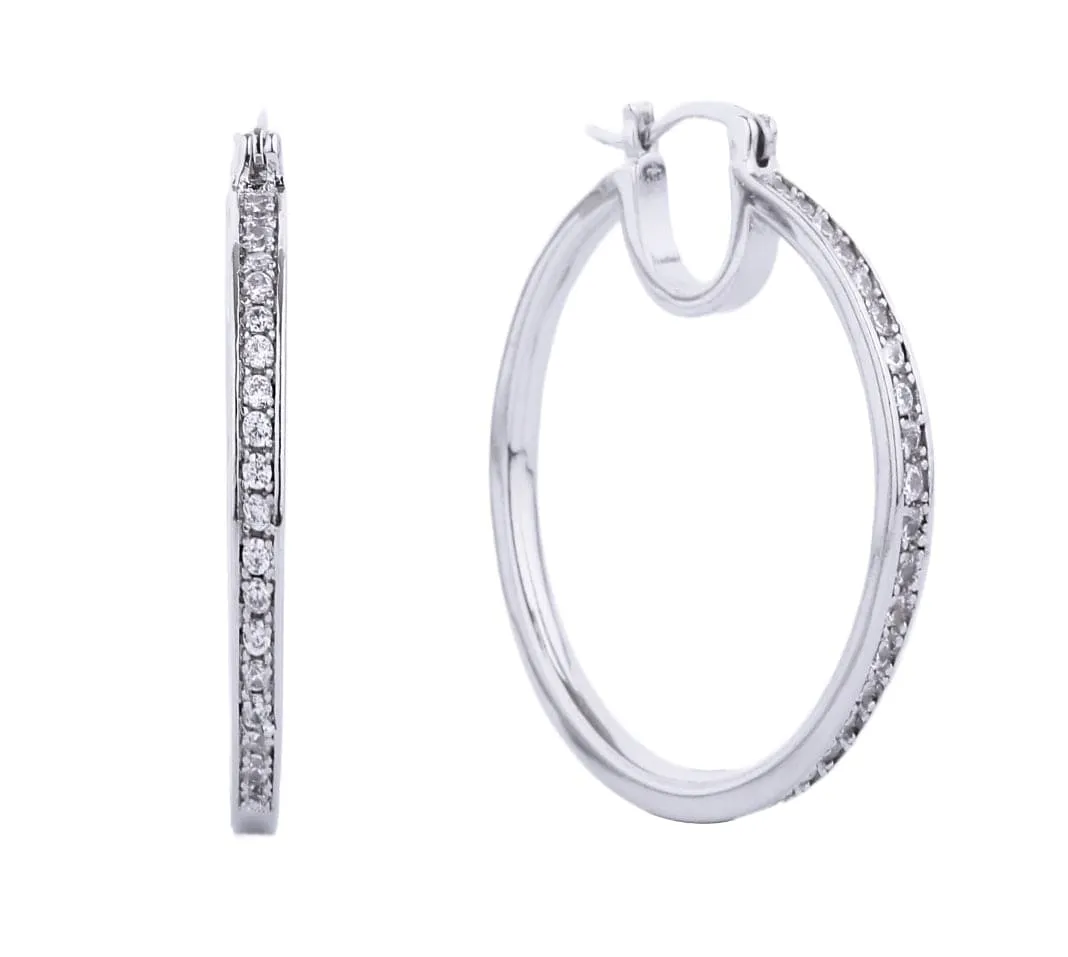 SJE310513 14K Glam Rhinestone Dipped Earrings