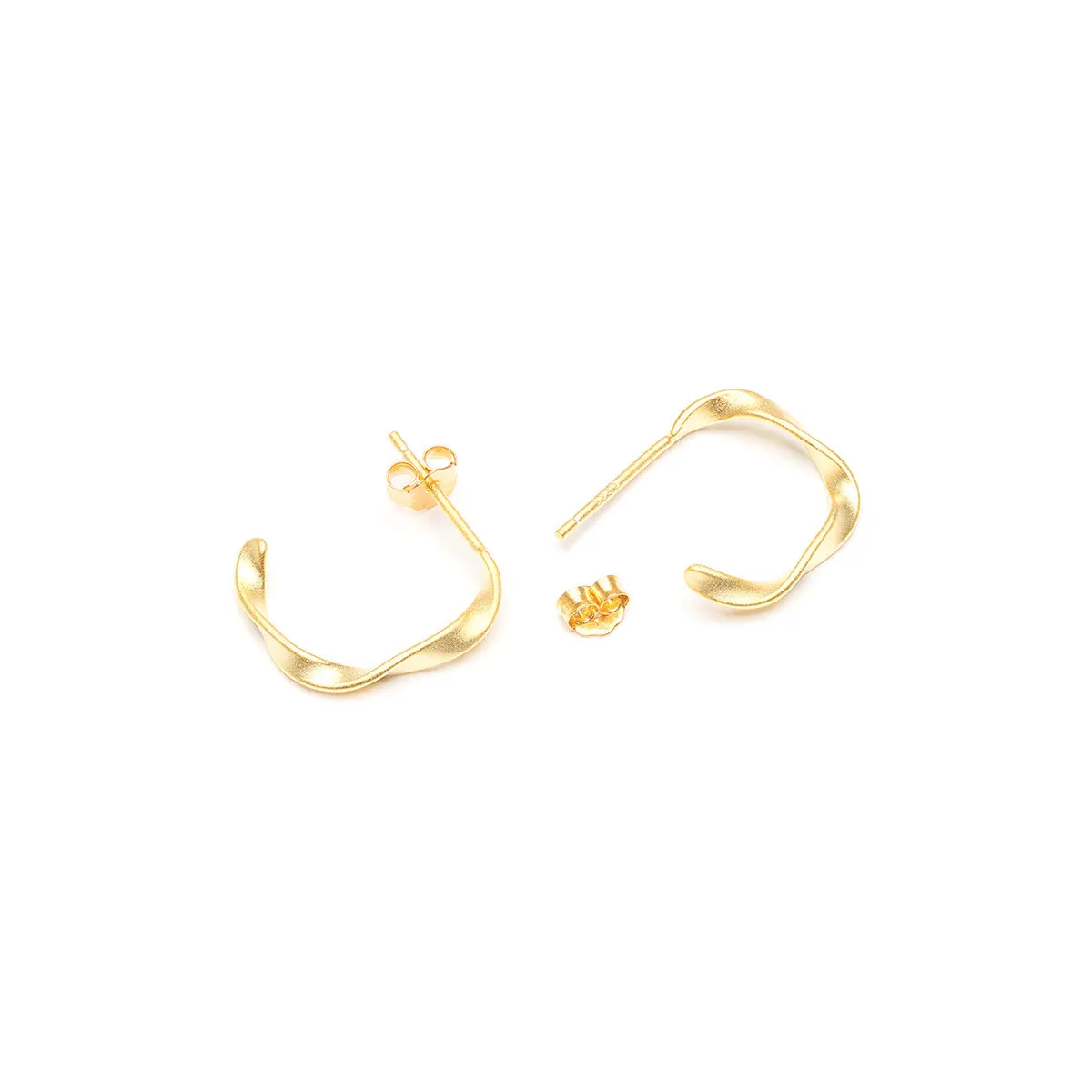 Small Twist Hoop Earrings