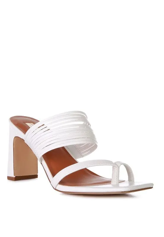 Tranquil Summer Mid Block Heel Sandals - 4 Colors