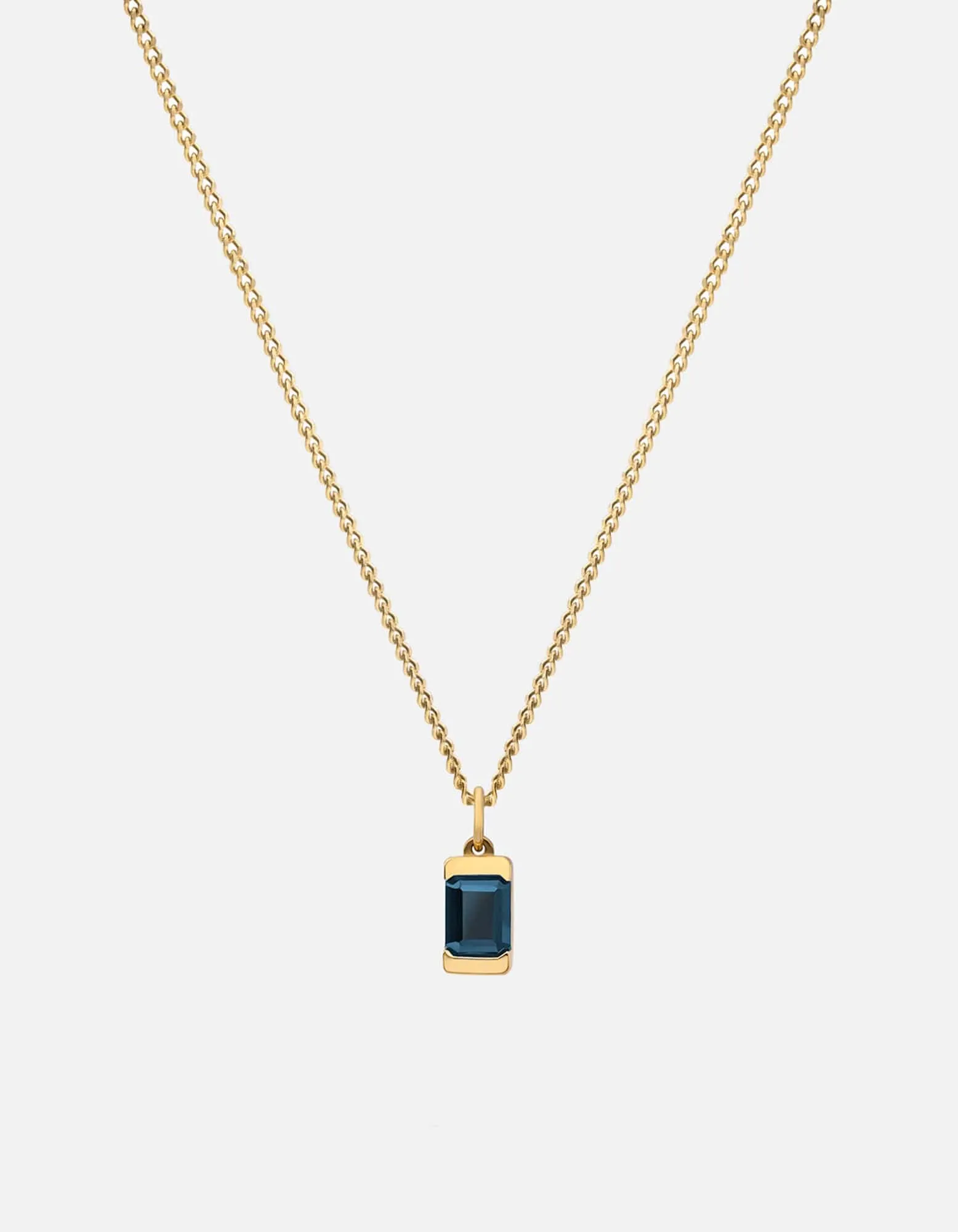 Valor Blue Topaz Necklace, Gold Vermeil