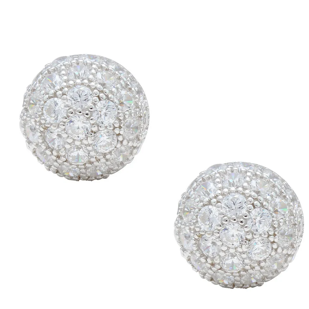 Vogue Diamond Ball CZ Earrings IJ15CSSER025