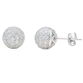 Vogue Diamond Ball CZ Earrings IJ15CSSER025