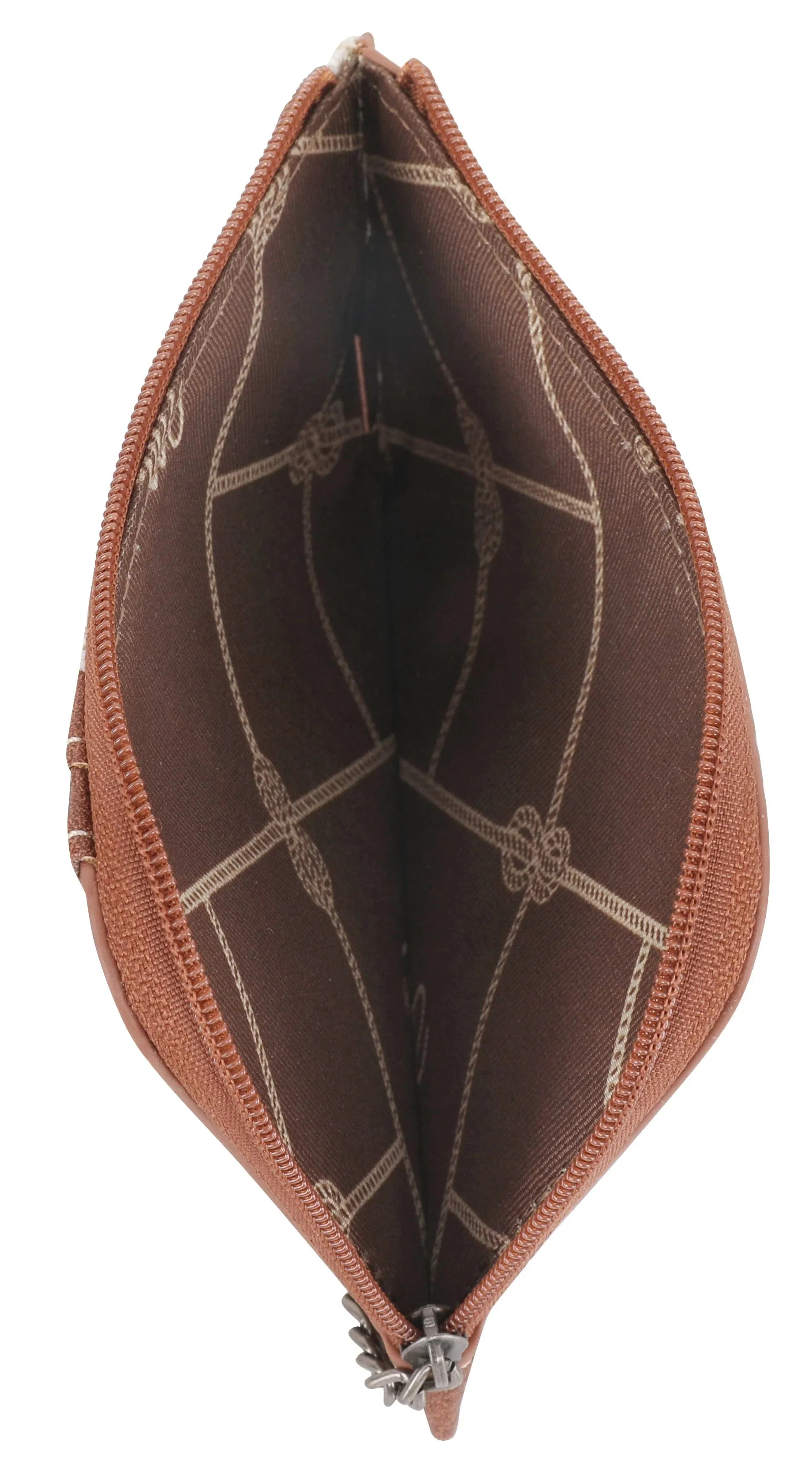 Wrangler Women's Southwestern Print Brown Mini Zip Card Case WG2202-W005BR
