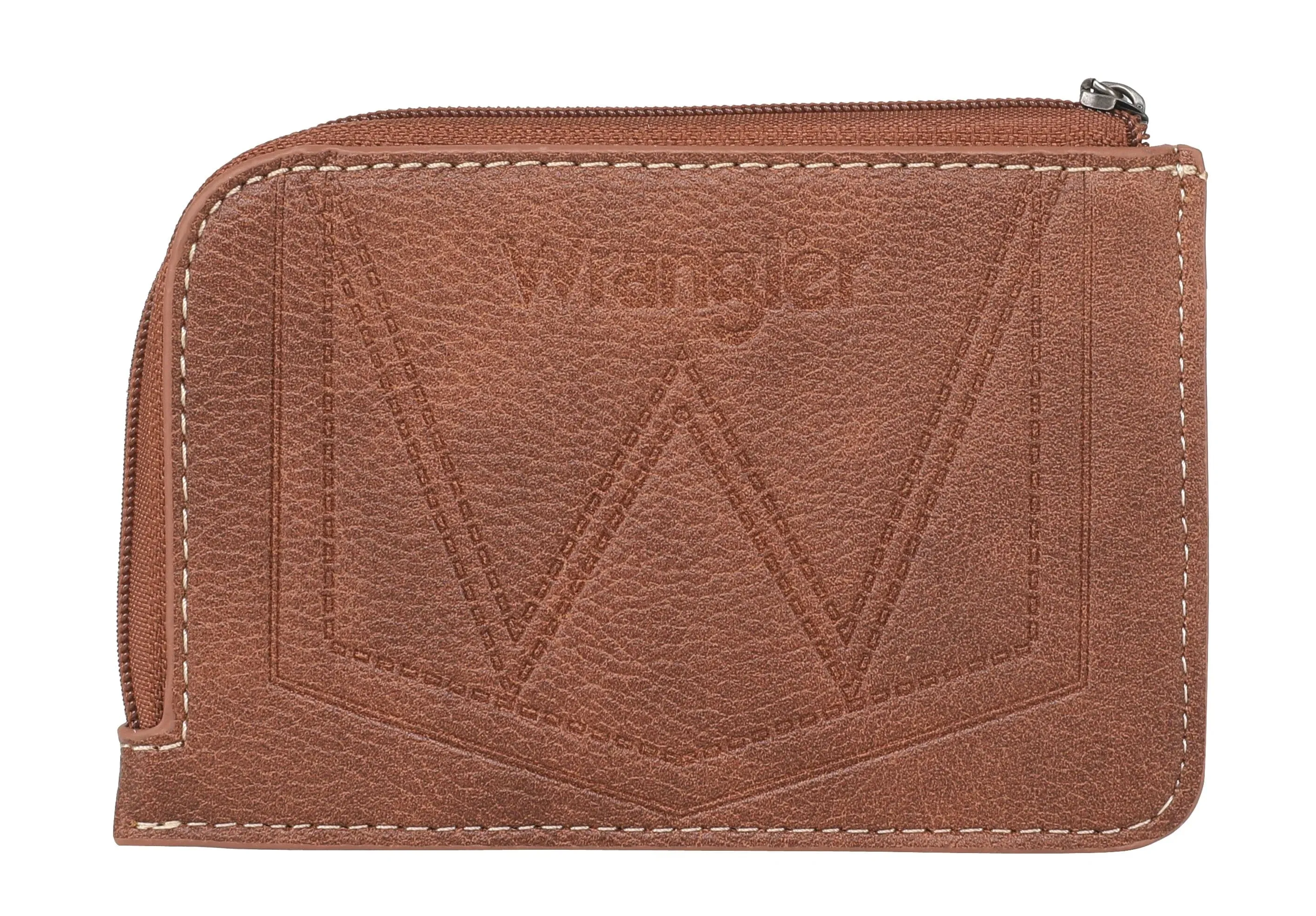 Wrangler Women's Southwestern Print Brown Mini Zip Card Case WG2202-W005BR