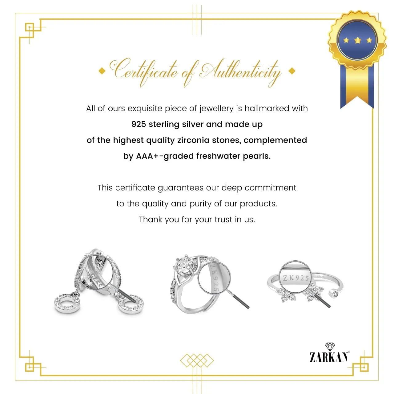 Zarkan Through The Sun Silver Toe Rings