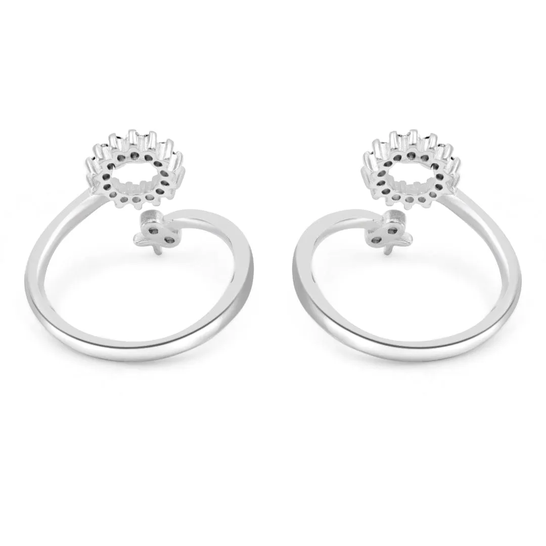 Zarkan Through The Sun Silver Toe Rings